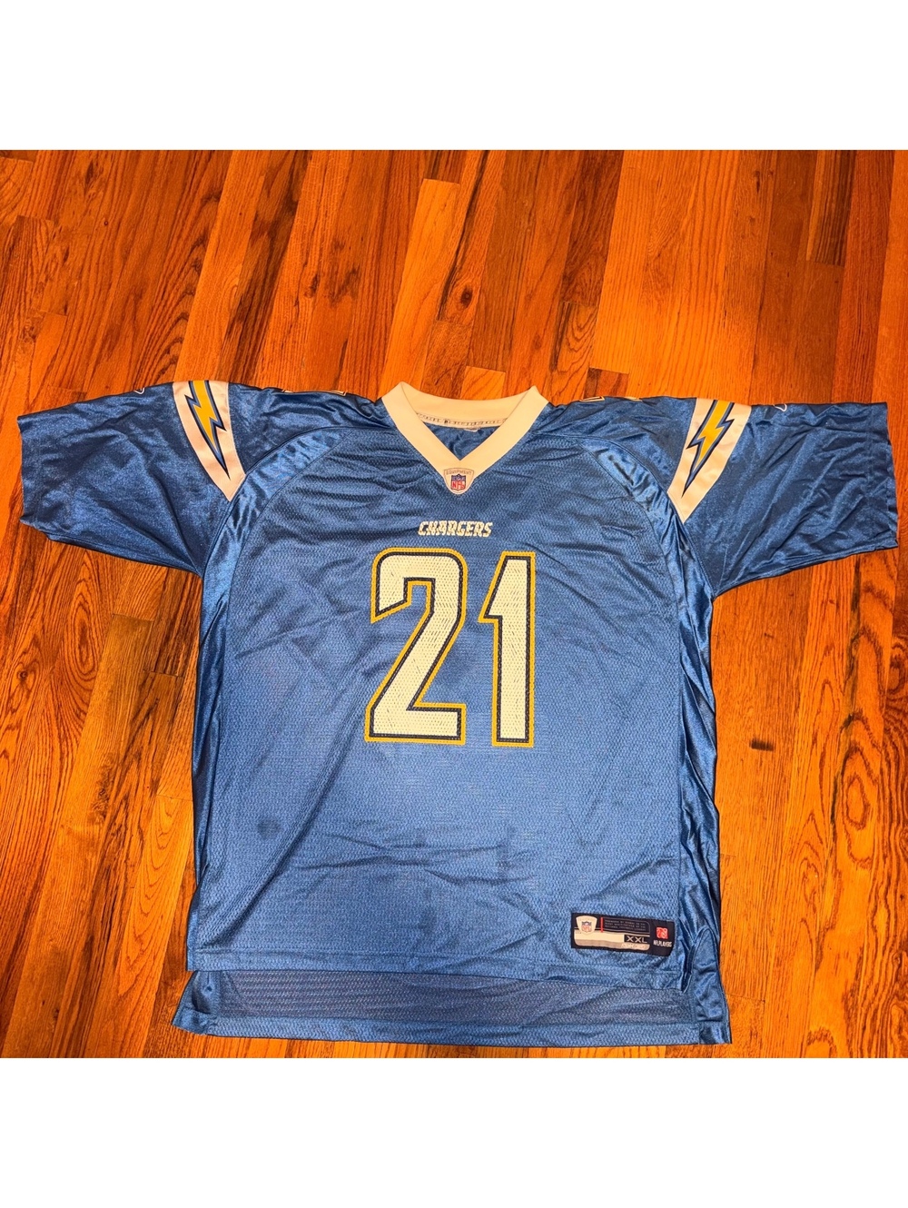 Reebok Chargers LaDainian Tomlinson #21 Powder Blue Jersey Men’s XXL 2XL